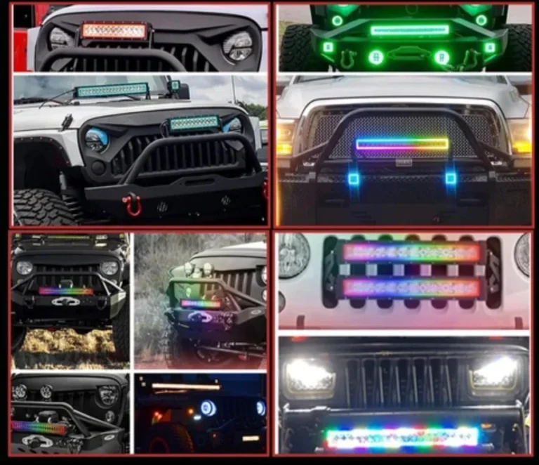 RGB Halo Light Bar w/ 4 Pod Lights - Image 3